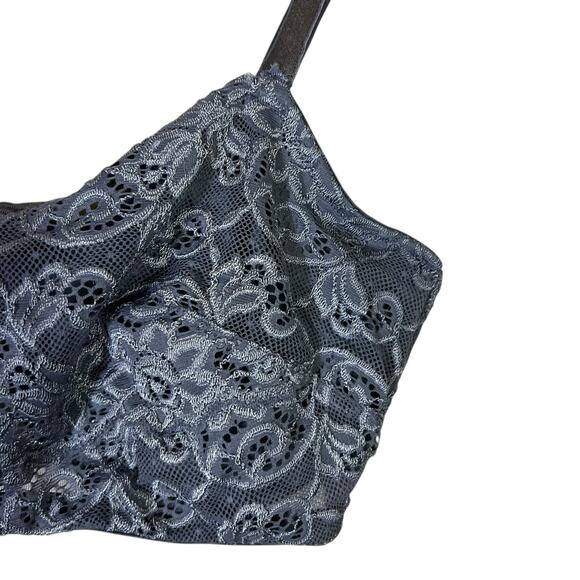 Olga Cami Lace Bra Womens 36DD Gray Full Coverage Underwire Support Classic - Picture 3 of 5